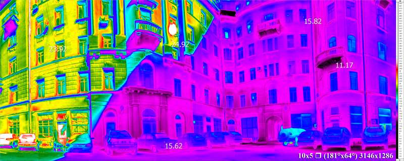 картинка проверки тепловизором жилого дома